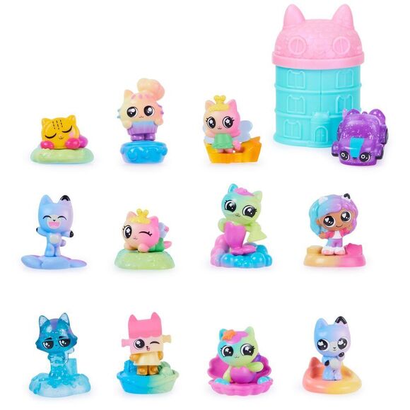 Gabby’S Dollhouse Meow-Mazing Mini Figures 12-Pack ( Exclusive) Rainbow -Theme